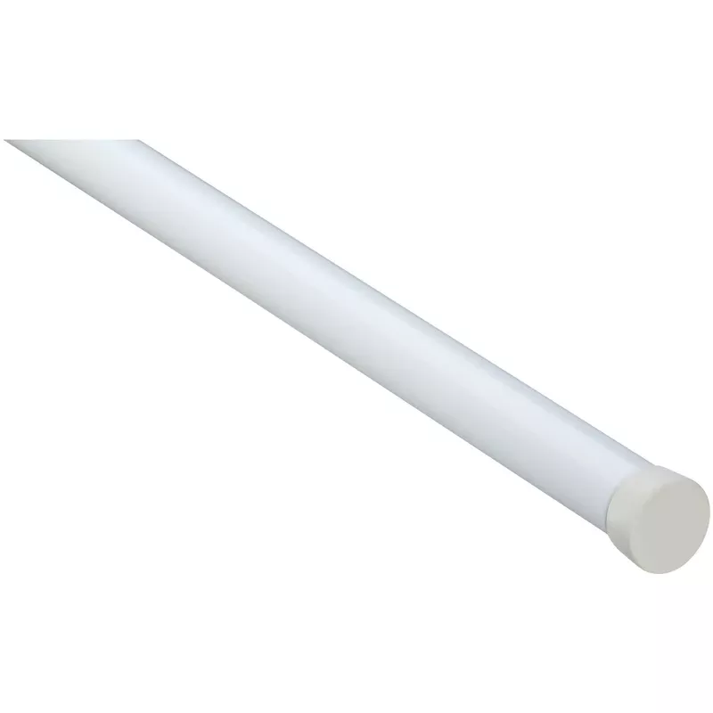Steel Closet Rod, White, 4 Ft.